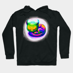 Sleeping Alien Cat Hoodie